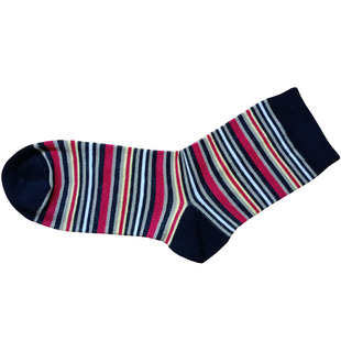 华丹奴春夏季薄款小熊厚秋冬天长筒四季棉袜子女条纹防臭丰华