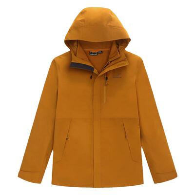 诺思山男防风防水抓绒内胆冲锋衣