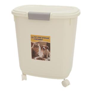 猫粮储存桶狗粮密封桶防潮宠物粮食存储20斤40斤大容量狗狗储粮桶