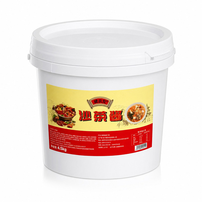 闽南风味厦门健良发沙茶酱4.5kg沙茶面火锅蘸料饭店炒菜专用酱料