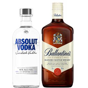 绝对伏特加原味百龄坛特醇威士忌组合装500ml+700ml洋酒烈酒特调