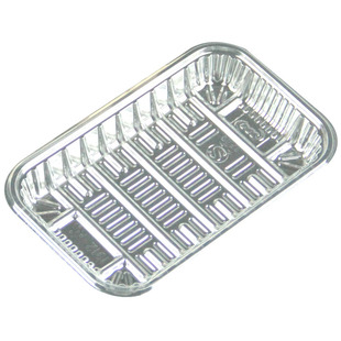 超市托盘生鲜包装盒水果保鲜盒一次性蔬菜塑料盘子长方形透明1912