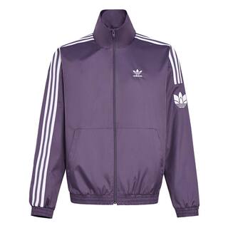 通勤百搭三条纹休闲运动夹克外套男女春秋adidas阿迪达斯三叶草