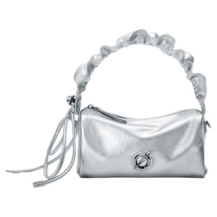 JTB云团便当包.新款精致小包女时尚银色包包牛皮通勤包手提斜挎包