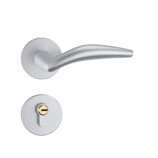 卡维图7250单舌双舌太空铝门锁简洁家用通用沙白万科室内分体门锁