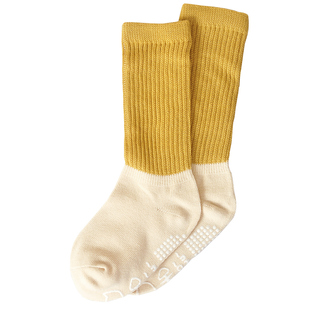 长筒婴儿学步袜底硅胶男女童防滑韩版BB春秋小童棉袜BB堆堆袜北欧