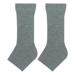 春夏薄款踩脚袜套女露趾袜纯色中筒半截袜子透气显瘦芭蕾风堆堆袜