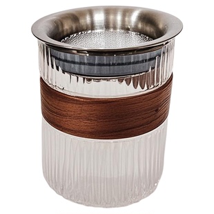 泡茶壶内置滤网茶具配件不锈钢过滤网玻璃杯懒人茶水分离创意神器