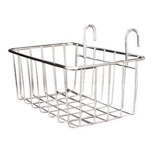 半宅不锈钢挂篮光轴置物架洞洞板搭配厨房水果餐具浴室杂物收纳篮