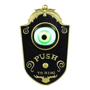 独眼门铃装饰LED电动酒吧发光发声眼珠门铃密室整蛊道具吓人礼物