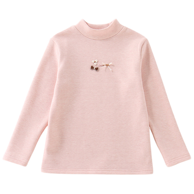 女童打底衫内搭一体加绒长袖T恤