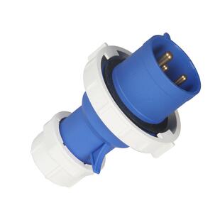 16A32A工业插头3芯4芯5孔航空插座IP67防水公母对接连接器不防爆