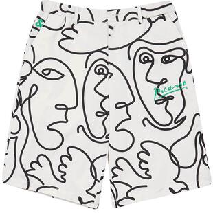 杰克琼斯outlets夏季商场同款五分裤子时尚印花纯棉休闲短裤男装