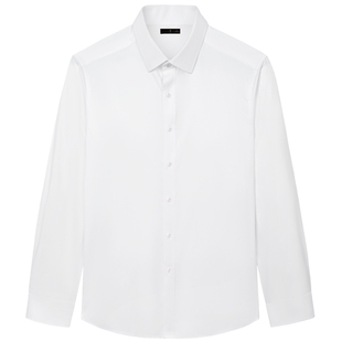 【无口袋】才子长袖衬衫男2025春季新款商务正装职业上班白色衬衣