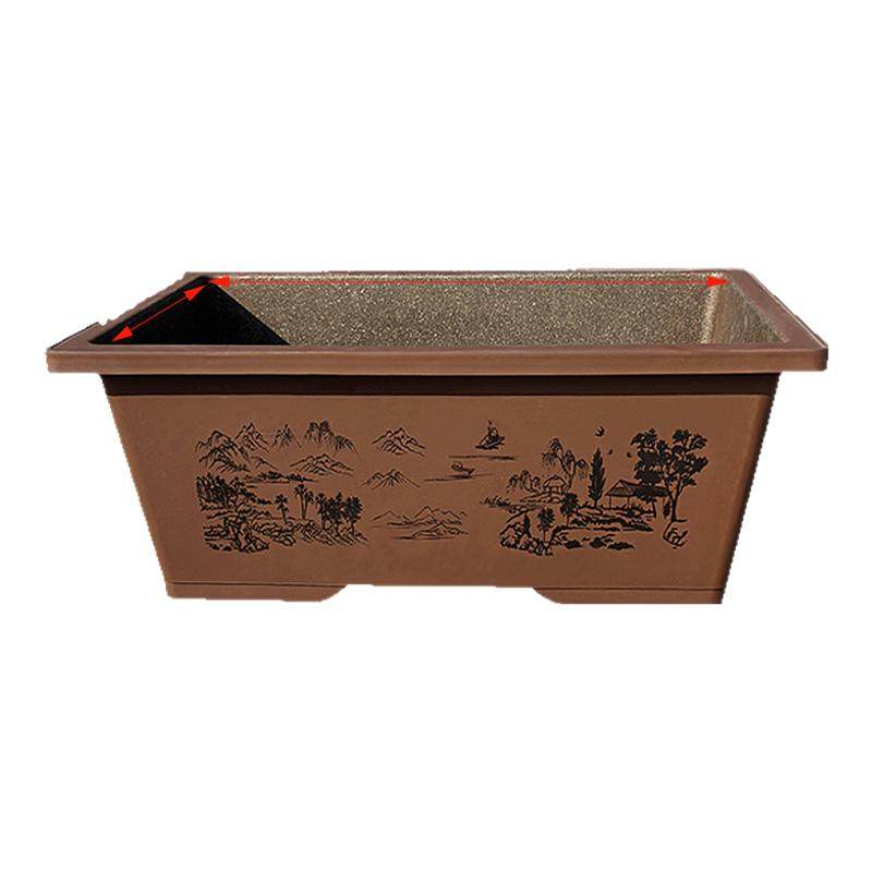 仿紫砂花箱长条种植箱