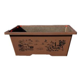 盆景盆特大号树脂加厚塑料长方形花盆家用阳台种菜盆大口径花盆