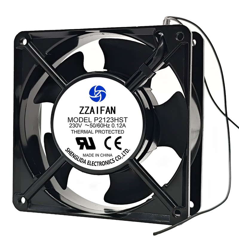 全新230V交流风扇P2123HBT 12038 220V 轴流散热风扇P2123HST