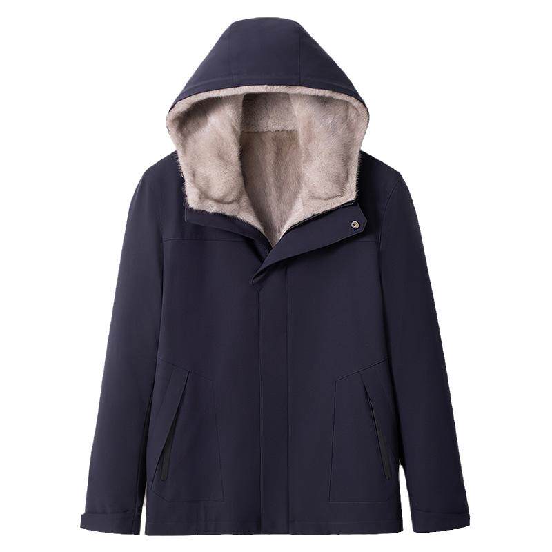 貂皮内胆派克服整貂水貂毛尼克服