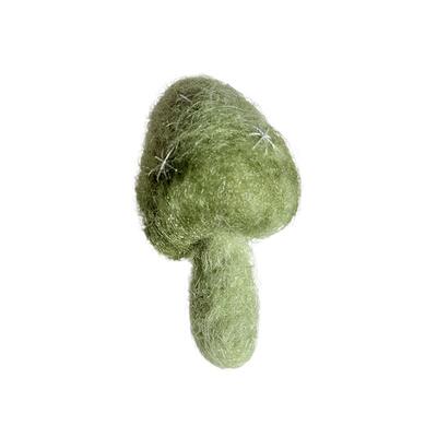 crocs洞洞鞋花毛毡彩色蘑菇鞋扣