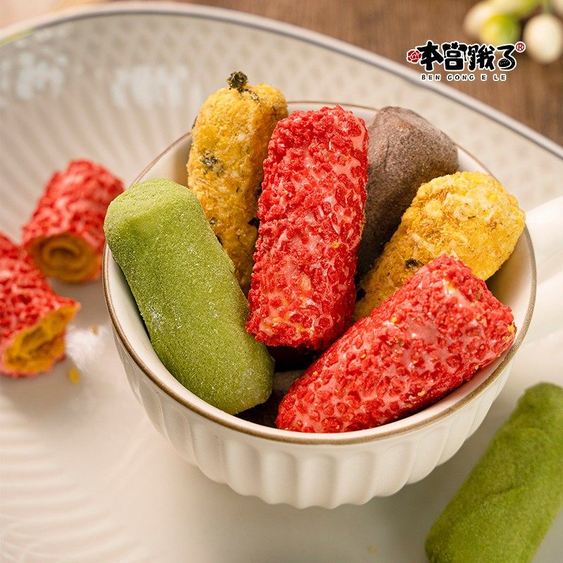 本宫饿了-手工奶酥蛋卷肉松拉丝海苔奶酥棉花糖蛋卷宿舍解馋零食