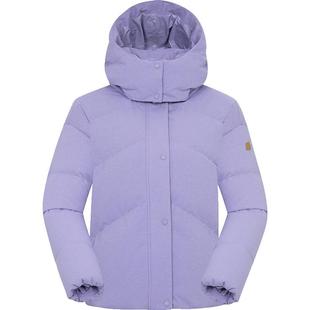 LAFUMA乐飞叶户外冬季保暖大鹅绒羽绒服女时尚防泼水面包服外套