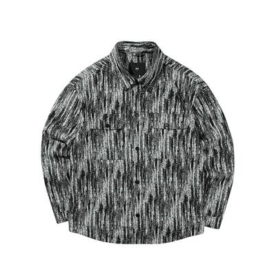 海澜之家满身花纹翻领国风夹克