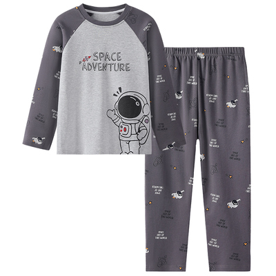 男童套头睡衣套装全棉韩版家居服