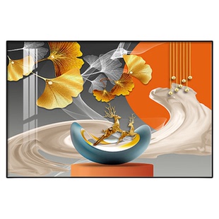 餐厅装饰画2025新款吃饭房间横版寓意好客厅玄关墙面挂画单幅壁画