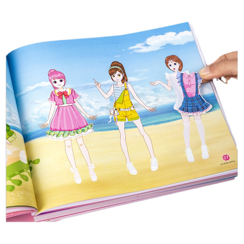 奇妙萌可闪亮宝石贴纸爱心公主换装粘贴画3到6岁女孩益智儿童玩具