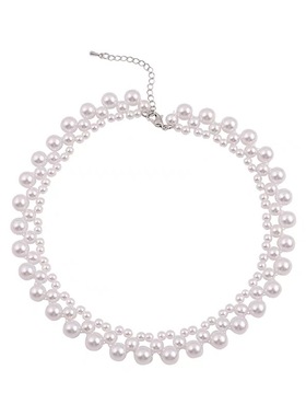 迪丽热巴仿珍珠项链女士配饰