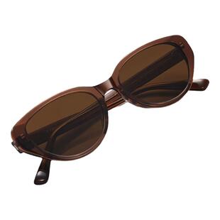 CAPONI复古猫眼墨镜女茶框2026新款高级感防紫外线偏光太阳眼镜潮