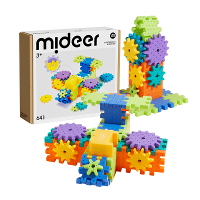 mideer弥鹿百变电动积木齿轮旋转