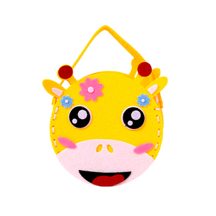 儿童手工缝缝乐不织布幼儿园亲子diy材料包制作女孩创意自制玩具