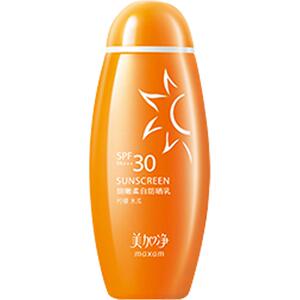 美加净细嫩柔白防晒乳SPF30温和防晒质地清透清爽保湿不黏腻100ml