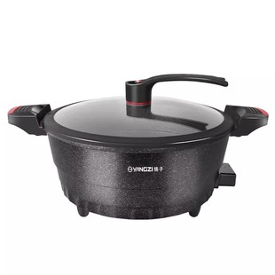 扬子家用多功能电子微压锅电煮锅电炒锅炒蒸煮一体锅麦饭石不粘锅