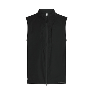 icebreaker可机洗100%棉男Shell+ 马甲防风防晒户外休闲运动徒步