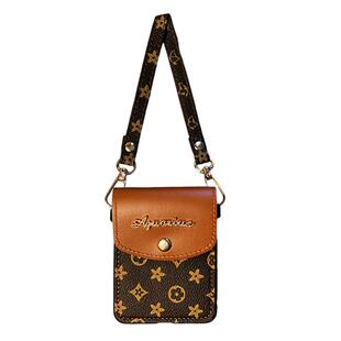 欧美潮牌复古斜跨背带式卡包poceket2适用华为p50pocket手机壳Pocket S折叠屏P50宝盒保护套皮套防摔外壳个性