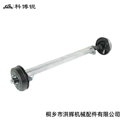 1.5吨扭力轴拖车后桥车轴汽车房车游艇电磁扭力橡胶拖车电刹车轴