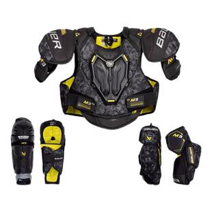 第三档 （中级）Bauer M3冰球护具三件套鲍尔中级款护胸护腿护肘
