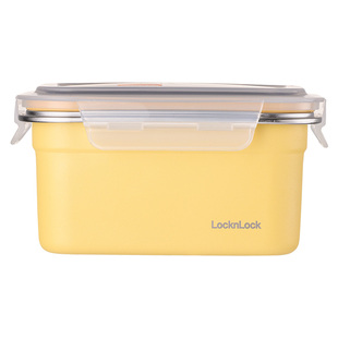 乐扣乐扣不锈钢保鲜饭盒食品收纳盒密封水果便当盒冰箱专用上班族