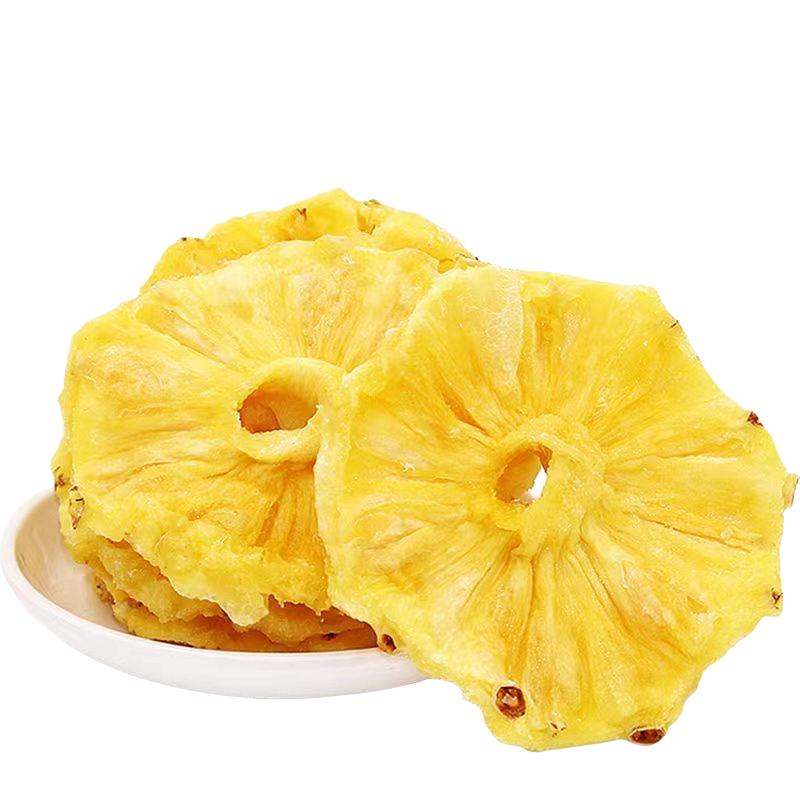 菠萝圈500g即食凤梨干大片蜜饯果脯水果干泡水波萝干圈零食