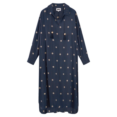 tbh野兽派家居星光缎衬衫裙