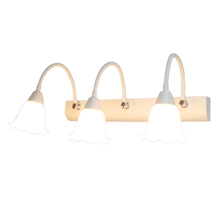 免打孔镜前灯led卫生间浴室镜柜灯洗手间梳妆台灯美式软管壁灯