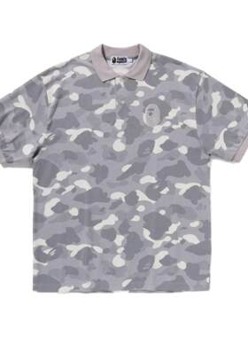 猿人刺绣夜光迷彩图案短袖BAPE