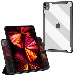 2022新款iPad Pro11英寸磁吸分离Air5/4平板保护套12.9双面夹防弯防摔第7/8/9代10.2亚克力mini6透明Air3横竖