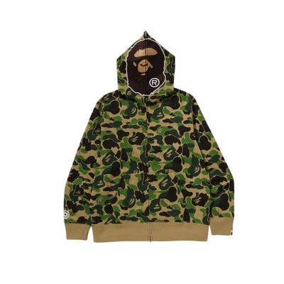 迷彩猿人全拉链连帽卫衣开衫外套