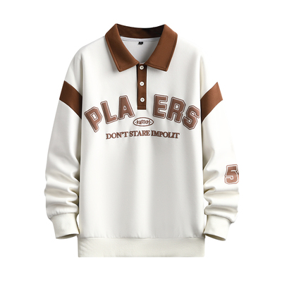 不起球不褪色卫衣长袖POLO