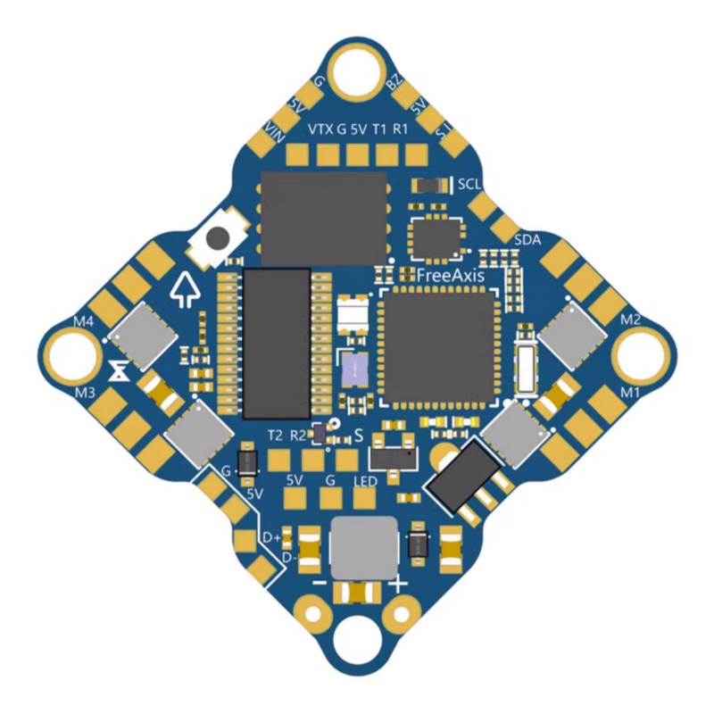 FreeAxis飞控电调一体板F4 AIO 25A牙签机飞控怪象30飞控128M2-6S