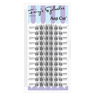 anjicat皇冠仙子睫毛懒人网红羽扇款太阳花自嫁接假睫毛混合装