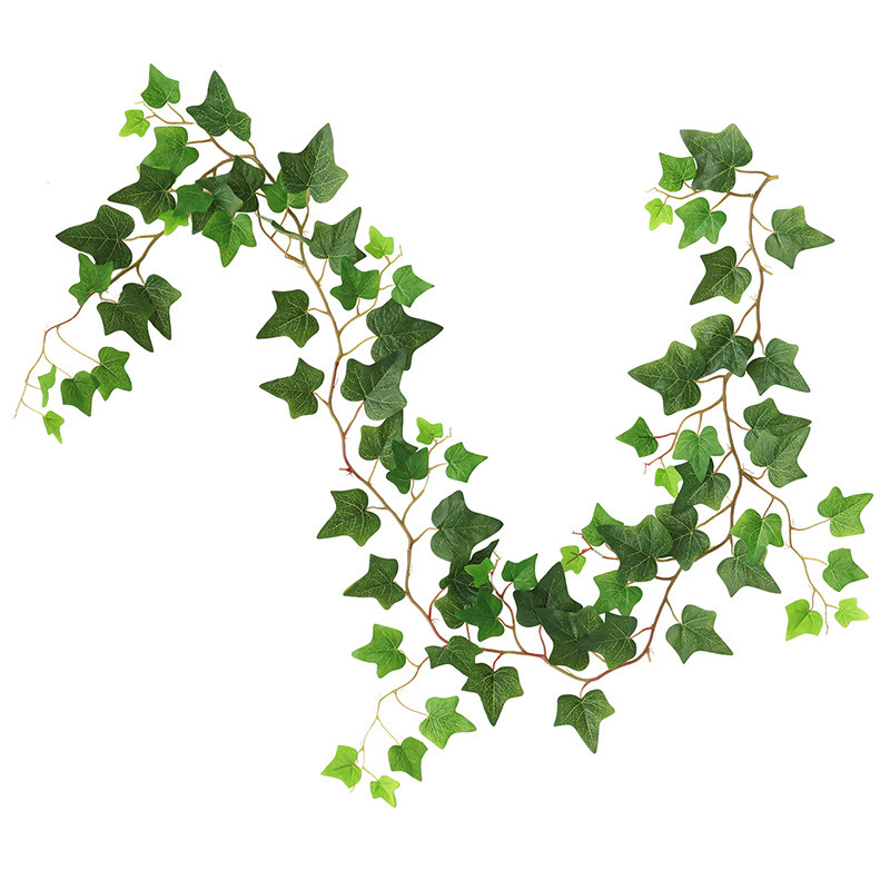 仿真常春藤爬山虎植物墙塑料假花藤条装饰管道缠绕遮挡绿树叶绿植